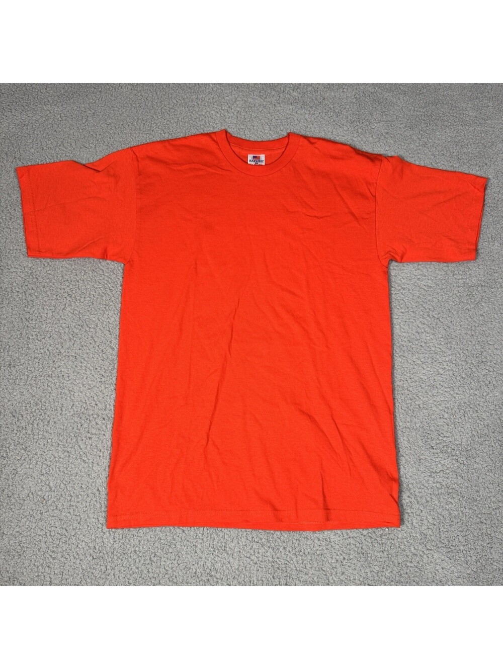 Bayside Heavy Weight T Shirt Medium Made in USA Preshrunk Cotton